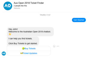 australian open messenger bots
