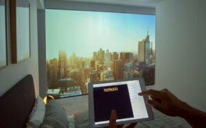 Customers experience interactive views from all apartment levels