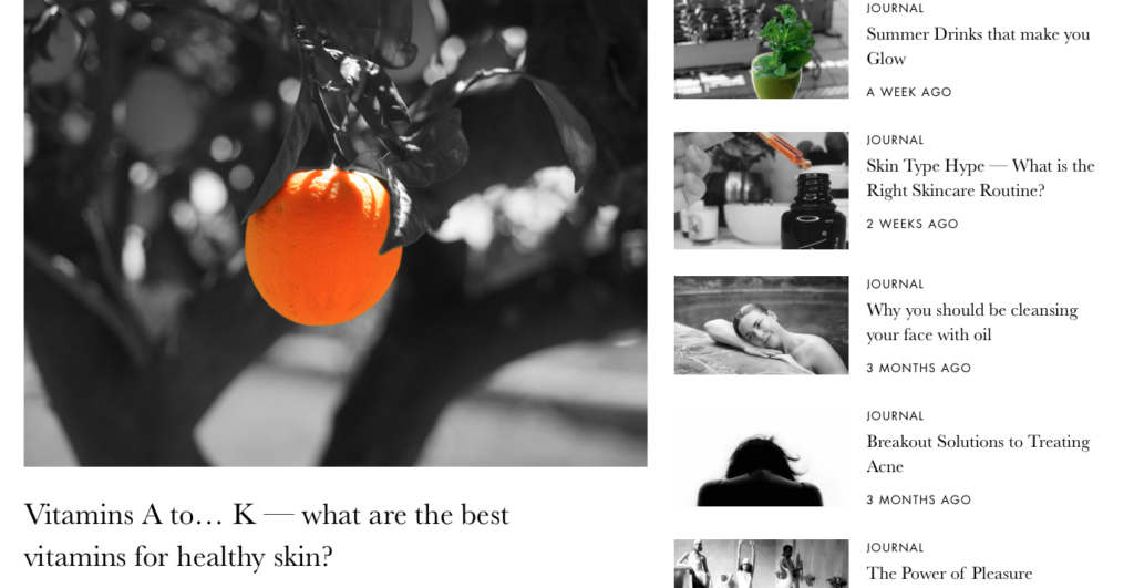 how to write an online article - Metronome - skin care article